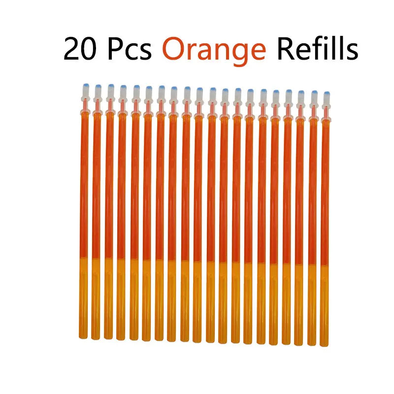 Erasable Gel Pen Set Ballpoint Pens Rod 0.5mm Refills Muti-Colors ink Washable Handle Stationery School Office Writing Supplies