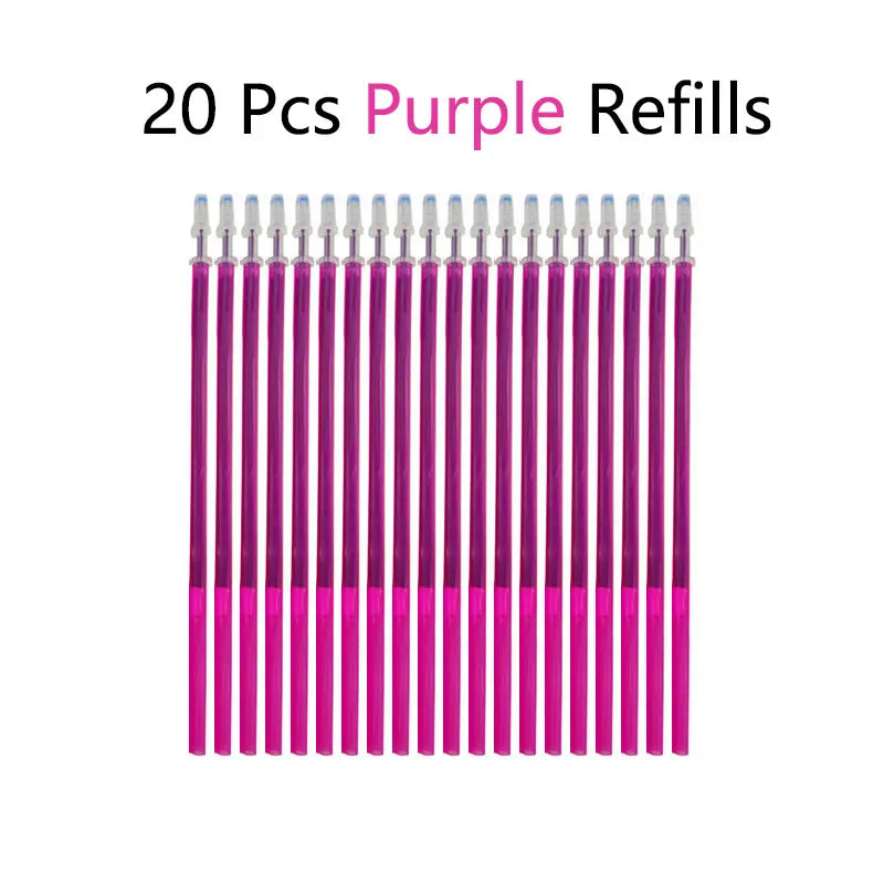 Erasable Gel Pen Set Ballpoint Pens Rod 0.5mm Refills Muti-Colors ink Washable Handle Stationery School Office Writing Supplies