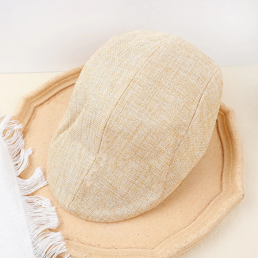 New Men Berets Spring Autumn Winter British Style Beret Hat Retro England Hats Male Hats Peaked Painter Caps for Dad