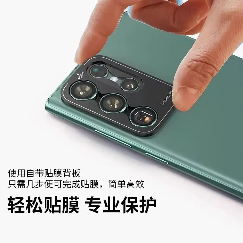 For Samsung S24 Ultra Metal Camera Protector Case Tempered Glass Lens Ring For Samsung Galaxy S24 Plus Ultra S24Ultra Lens Film