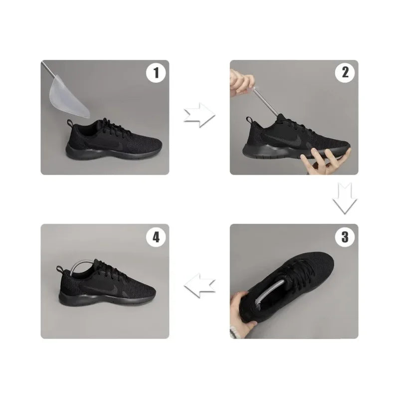 Women's Adjustable Anti-Deformation Sport Shoes High Quality Leather Upper Spring Loaded Shoe Trees Fashionable Casual Shoes
