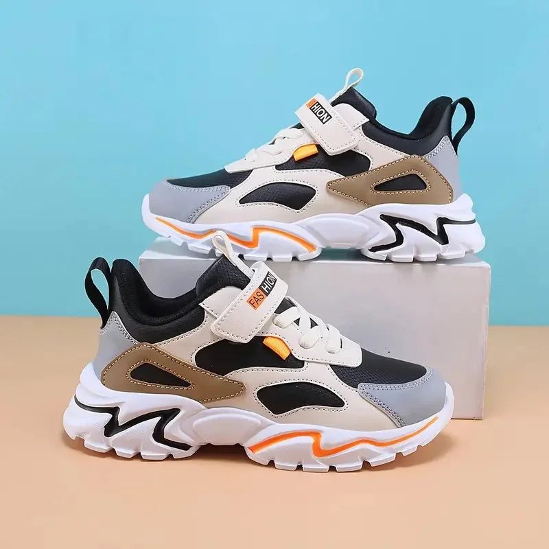 Boy's Trendy Street Style Chunky Shoes Comfy Non Slip Casual Sneakers Kids Girls Outdoor Activities Children Sports Running Shoe