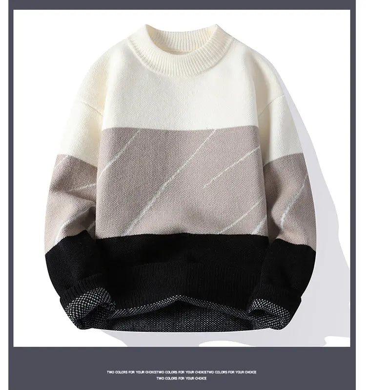 Autumn/Winter New Men's High-Quality Fashion Trend Sweater Men Casual Comfortable Warm Sweaters men Three colors available