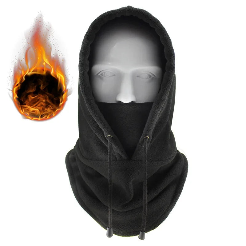 2024 New Fashion Warm Cap Winter Men Women Hat Waterproof Thermal Polar Fleece Balaclava Hat Hooded Neck Warmer Hike Cycling Cap