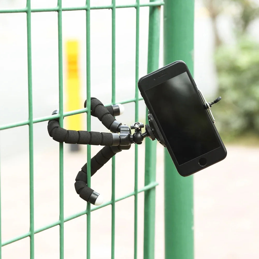 Mobile Phone Holders Clip Mini Flexible Tripod Sponge Octopus Bracket Universal Phone Camera Holder for Iphone 15 Huawei Samsung