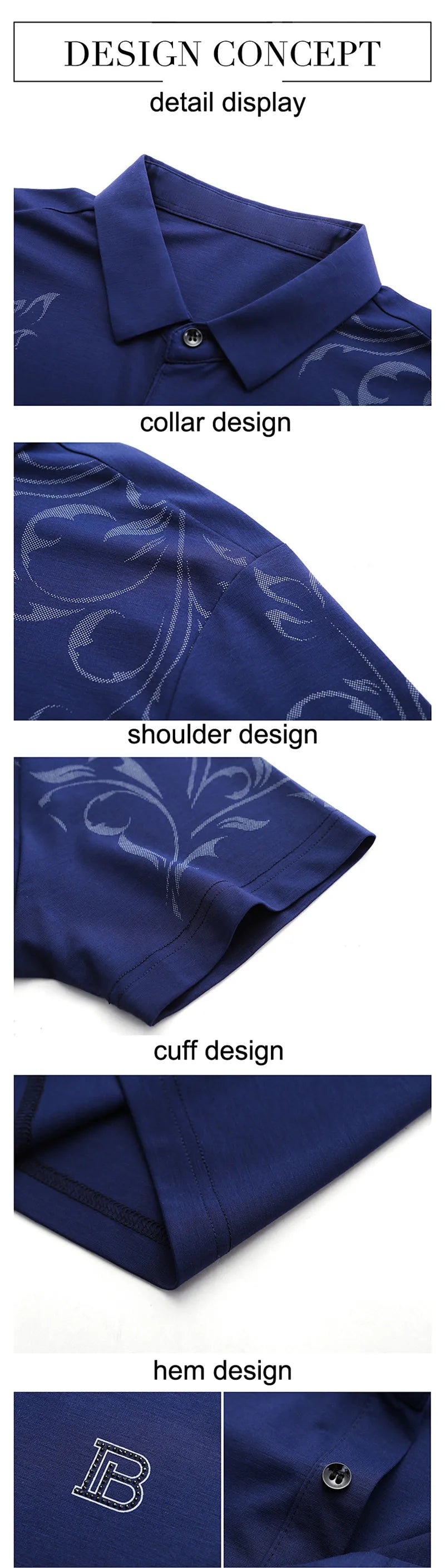 2024 New Fashion Men's Polo Shirt Short Sleeve Letter Printed Summer Shirt Solid Loose Fit Polo Shirt for Male Clothing