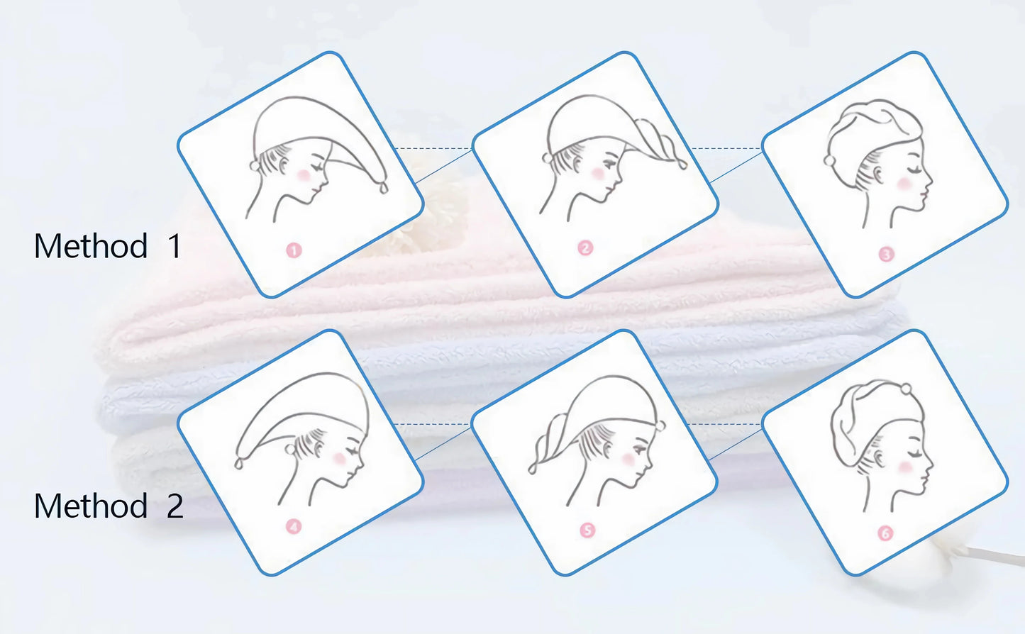 Towel Dry Hair Cap Microfiber Hair Drying Wrap Strong Water Absorbent Triangle Shower Hat