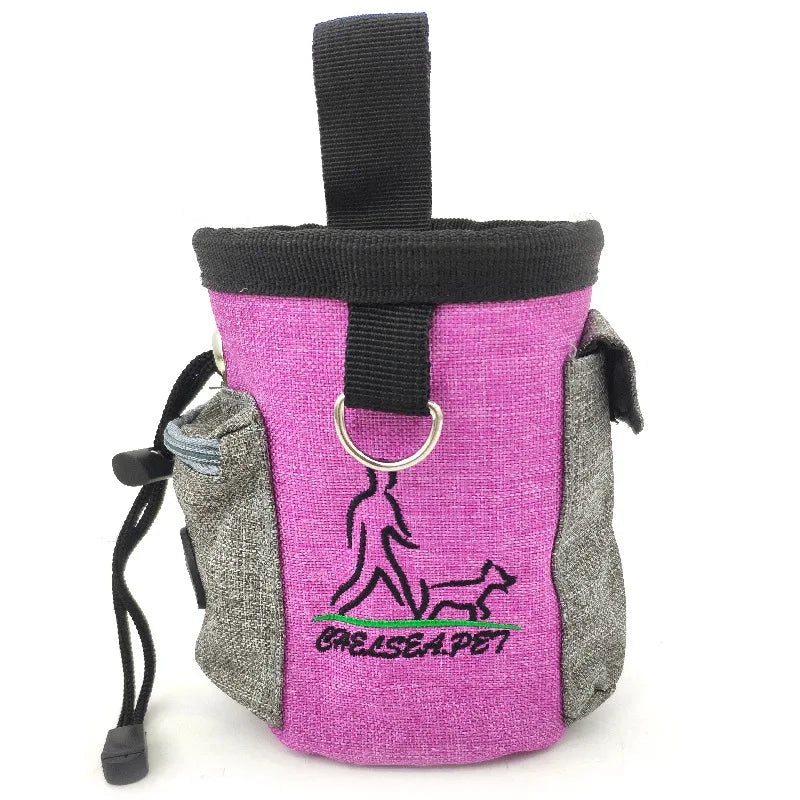 Outdoor Dog Trainings Bag Durable Poly 8 Colors Treat Bag Dog Walking Snack Pouch Detachable Puppy TrainSnack Reward Waist Bag