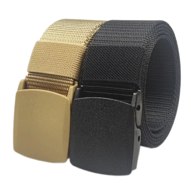 Black Green White Red Blue Men Automatic Buckle Nylon Belt Waist Canvas Belts Outdoor Strap Travel Sports Belt for Women