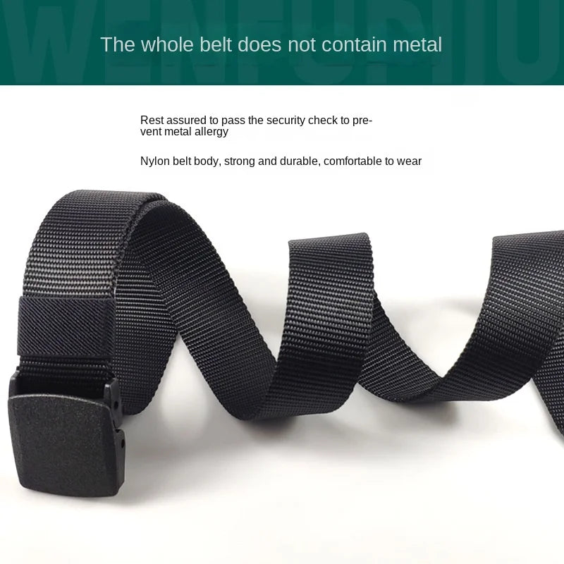 Black Green White Red Blue Men Automatic Buckle Nylon Belt Waist Canvas Belts Outdoor Strap Travel Sports Belt for Women