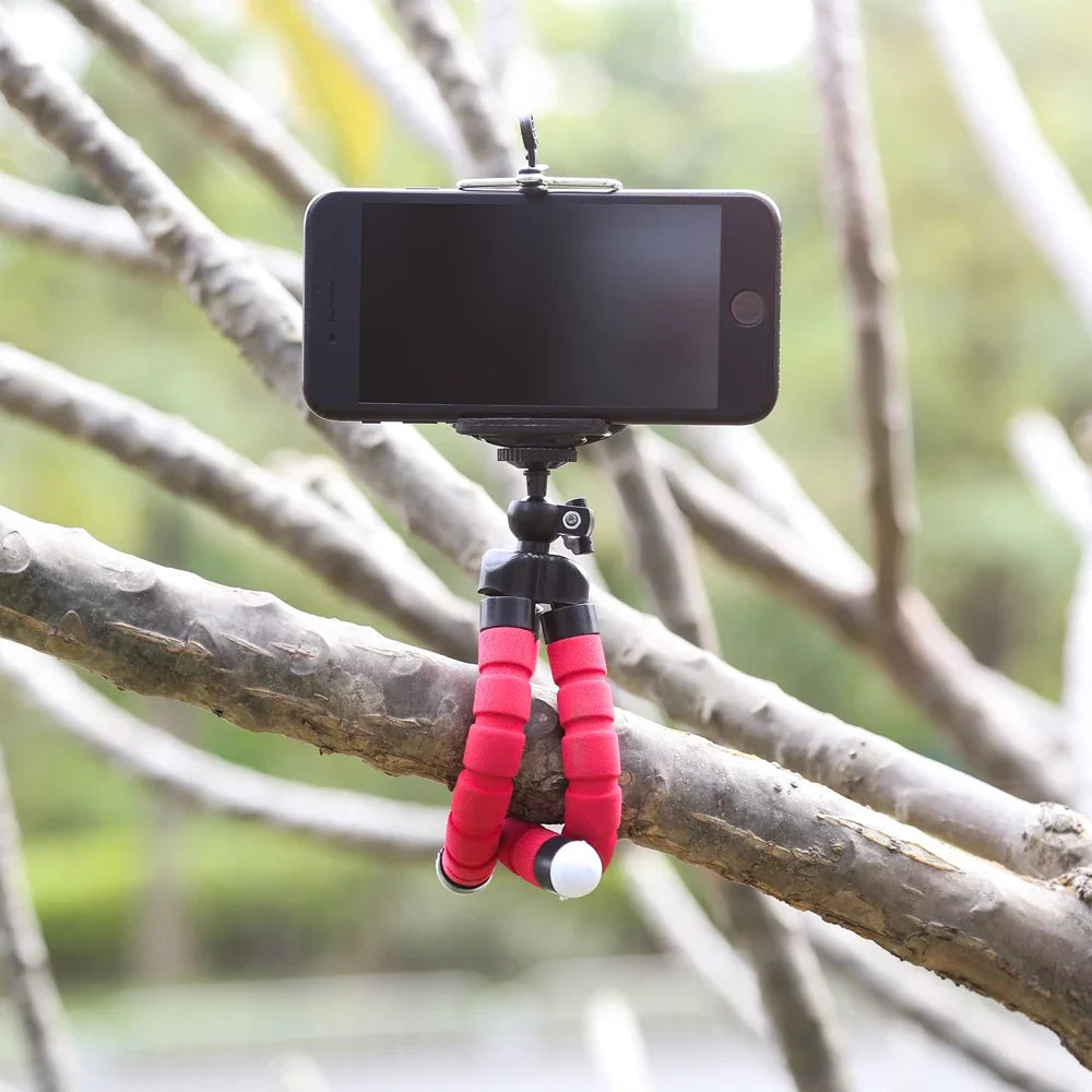 Mobile Phone Holders Clip Mini Flexible Tripod Sponge Octopus Bracket Universal Phone Camera Holder for Iphone 15 Huawei Samsung