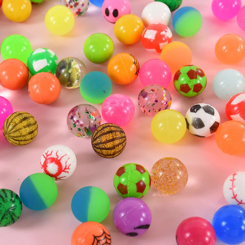 10/20/50Pcs Bouncy Ball Toys Kids Birthday Party Favors Gifts for Guests Rubber Bouncing Ball Pinata Goody Bag Fillers Prizes