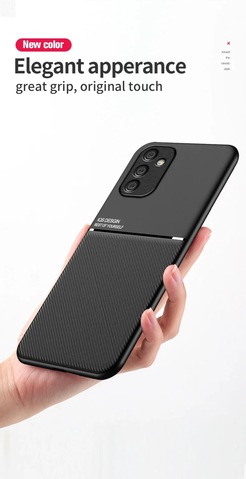 For Samsung Galaxy A70 Case Magnetic Car Holder Phone Cases Samsung A50 A20 A30 A50S A10S Shockproof Soft PU Leather Back Cover