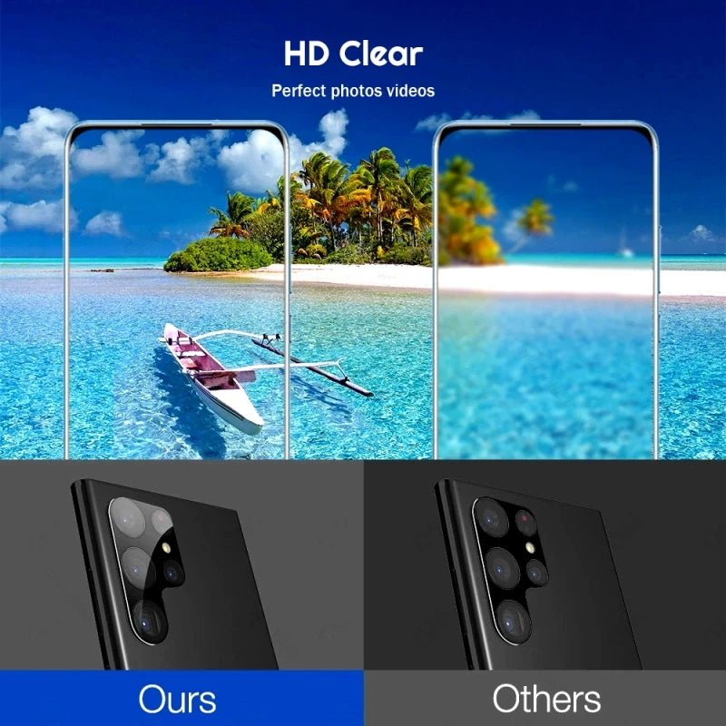 1-3PCS 3D Curved Tempered Glass Rear Camera Lens Protector Case For Samsung Galaxy S24 Ultra S24Ultra S 24 Plus S24Plus S24+ 5G