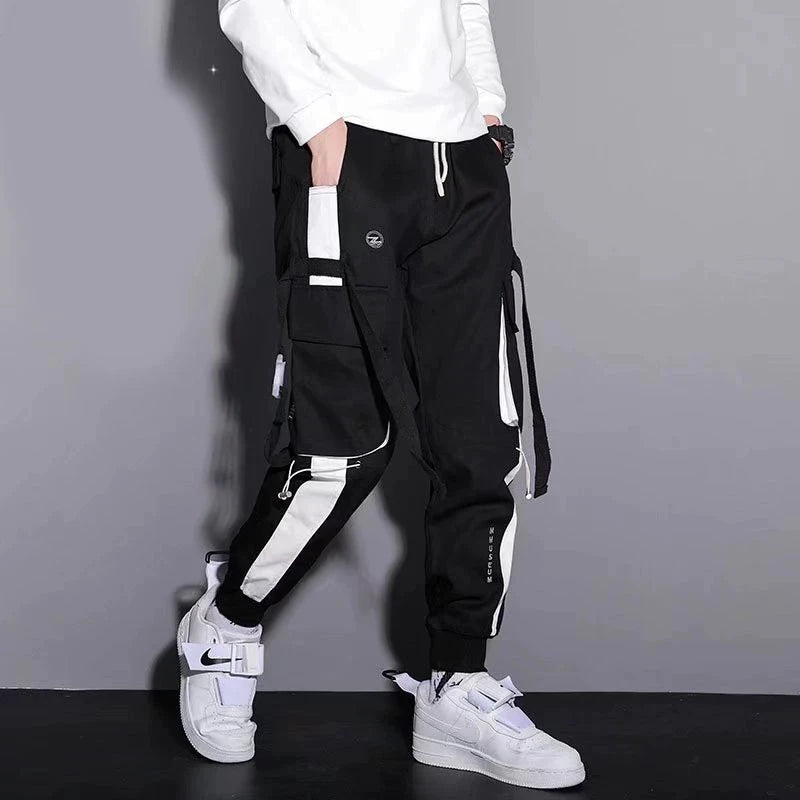 Cargo leggings men loose casual ins trendy cargo pants men trend nine minutes casual pants men