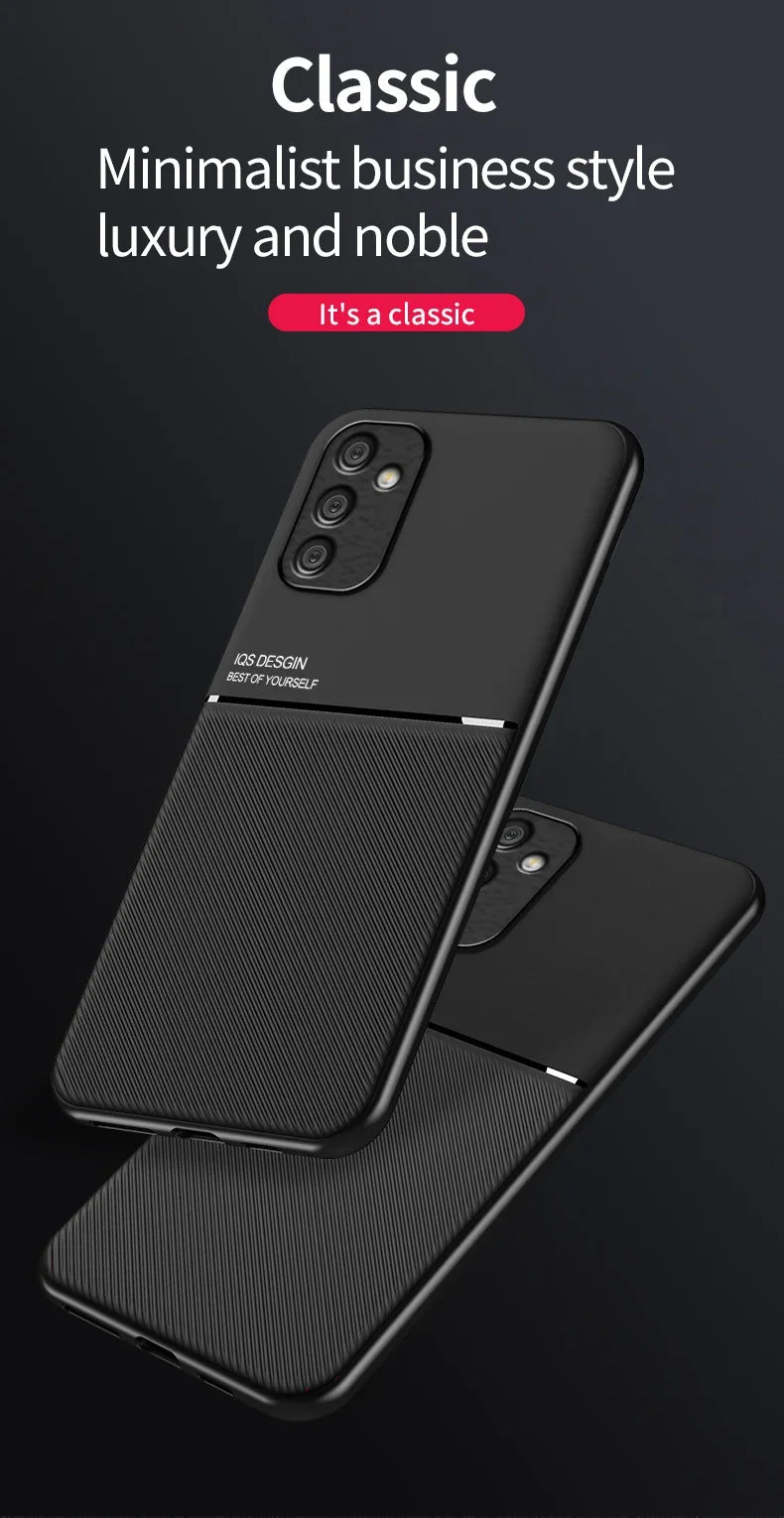 For Samsung Galaxy A70 Case Magnetic Car Holder Phone Cases Samsung A50 A20 A30 A50S A10S Shockproof Soft PU Leather Back Cover