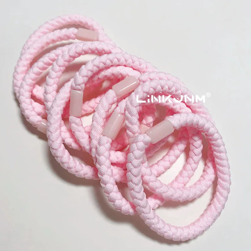 10Pcs Women Diy Elastic Hair Rubber Bands Girls Braided Hair Scrunchies/Tie/Gum/Ponytail Holders Birthday Gift Accessories