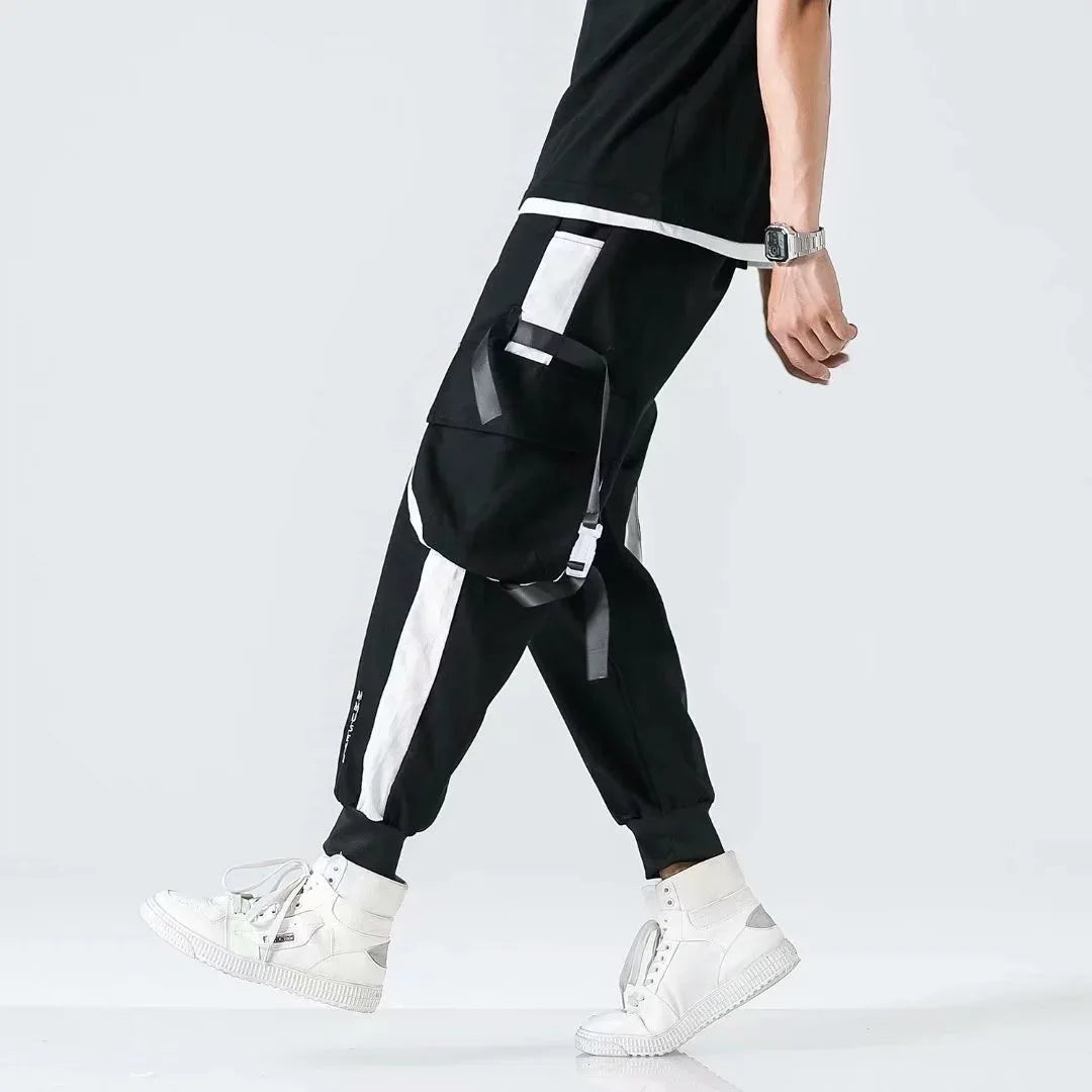 Cargo leggings men loose casual ins trendy cargo pants men trend nine minutes casual pants men