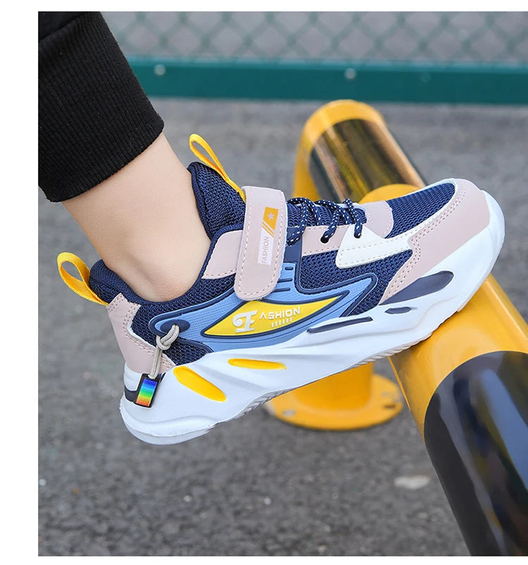 Children Boys Mesh Sports Running Shoes Breathable Non-slip For Girls Casual Running Walking Kid's Sneakers