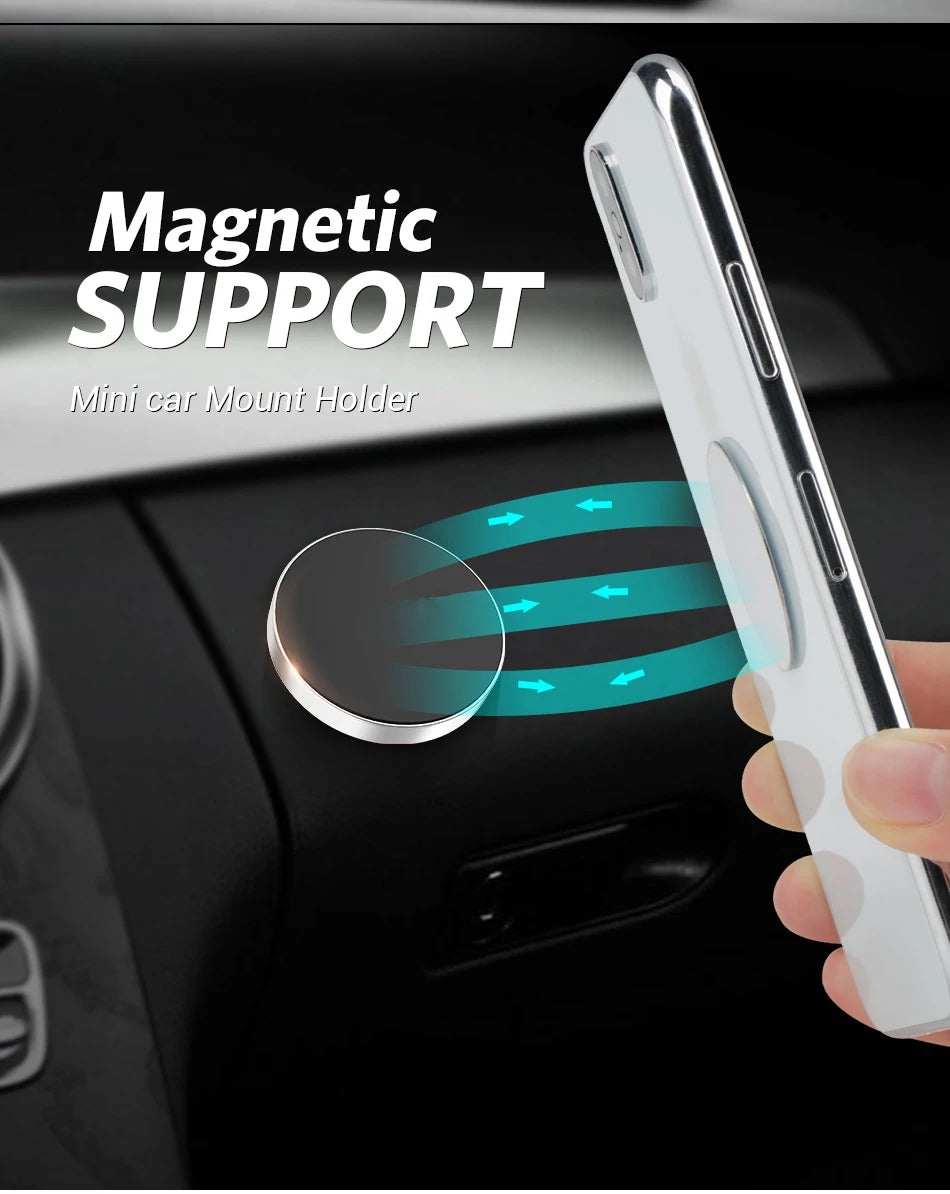 Magnetic Car Phone Holder Stand In Car for IPhone 15 14 13 11 XR Pro Huawei Magnet Mount Cell Mobile Wall Nightstand Support GPS