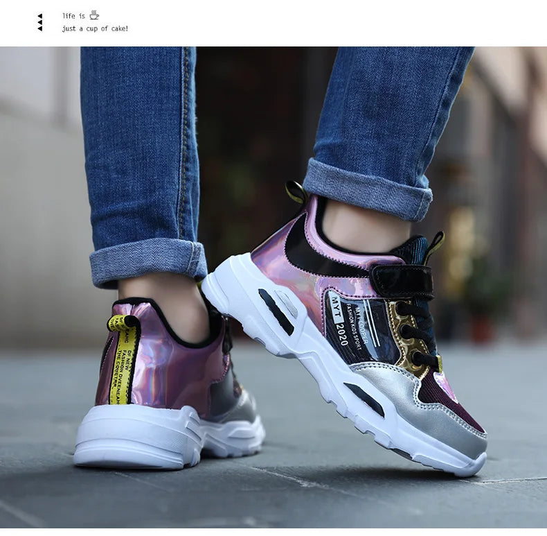 Cute Girls Sneaker Platform Children Shoes Fashion Luxury Autumn Kids Casual Sneaker Sports Tennis Girl Shoes 4 To 13 Years