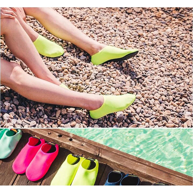 Unisex Water Shoes Swimming Diving Socks Summer Aqua Beach Sandal Flat Shoe Seaside Non-Slip Sneaker Socks Slipper for Men Women