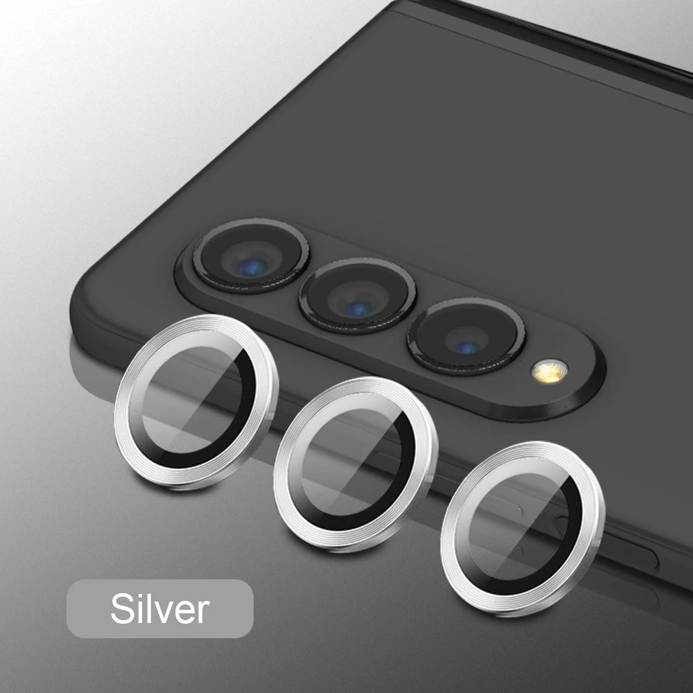 For Samsung Galaxy Z Fold 6 5 4 5G Camera Screen Protector Case Back Cover For Z fold 5 4 Metal Ring Lens Protective Glass Film