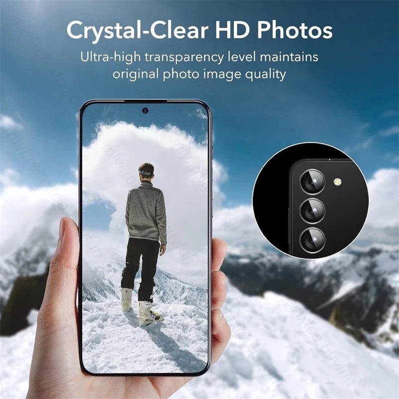 for Samsung Galaxy S24 FE 5G Aluminium Alloy Ring Camera Protector Cap SamsungS24FE S 24 FE 24FE Back Lens Tempered Glass Cover