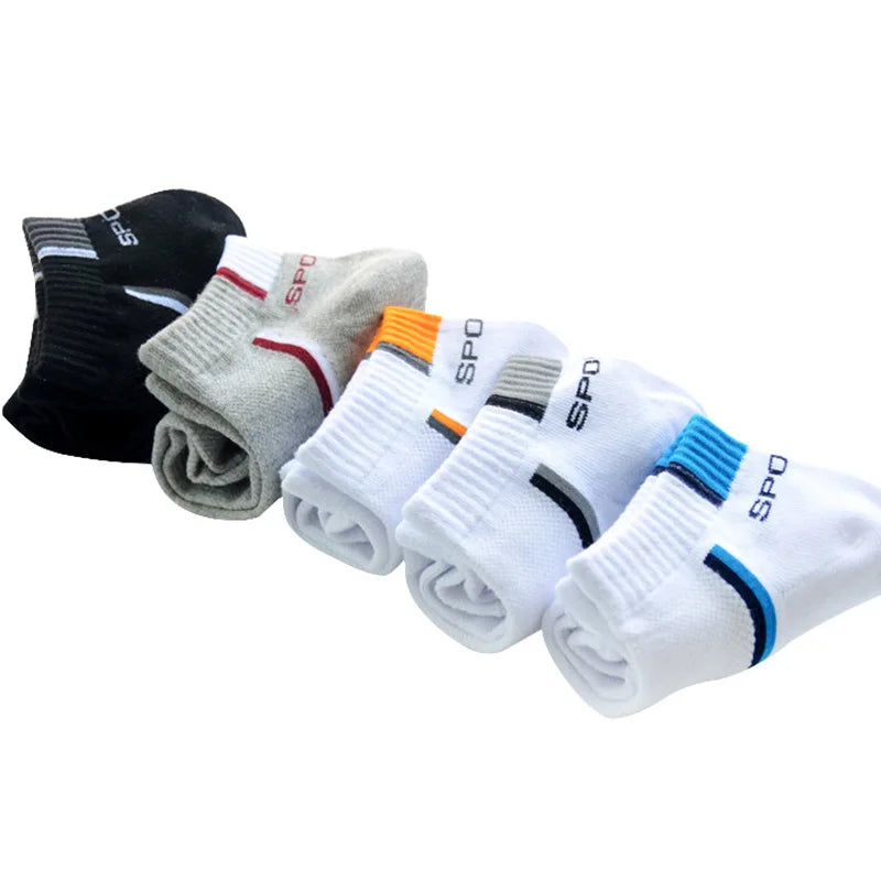 Male Socks Calcetines Hosiery Men's Socks Stretchy Shaping Teenagers Short Sock Suit for All Season Non-slip Durable