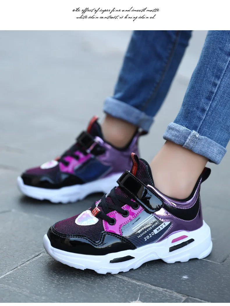 Cute Girls Sneaker Platform Children Shoes Fashion Luxury Autumn Kids Casual Sneaker Sports Tennis Girl Shoes 4 To 13 Years