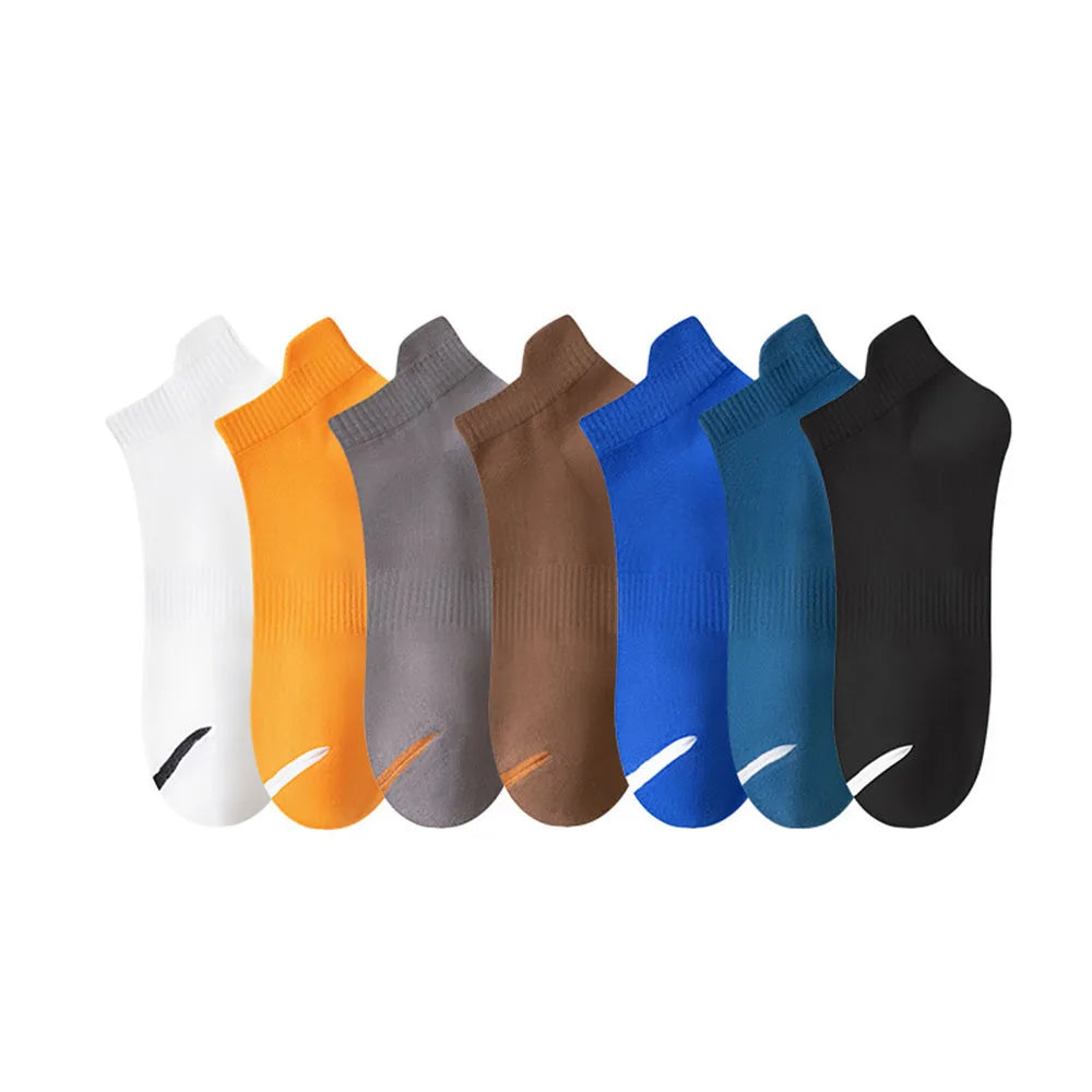 Breathable Anti Slip Boat Socks Men Plus Size Ankle Socks Cotton Low Cut Sports Socks Outdoor Casual Cotton Stockings Soft