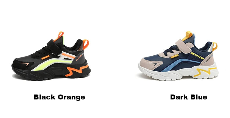Children Boys Shoes Leather Waterproof Sports Running Kids Lightweight Boy Casual Fashion Sneakers Outdoor School Students Shoes