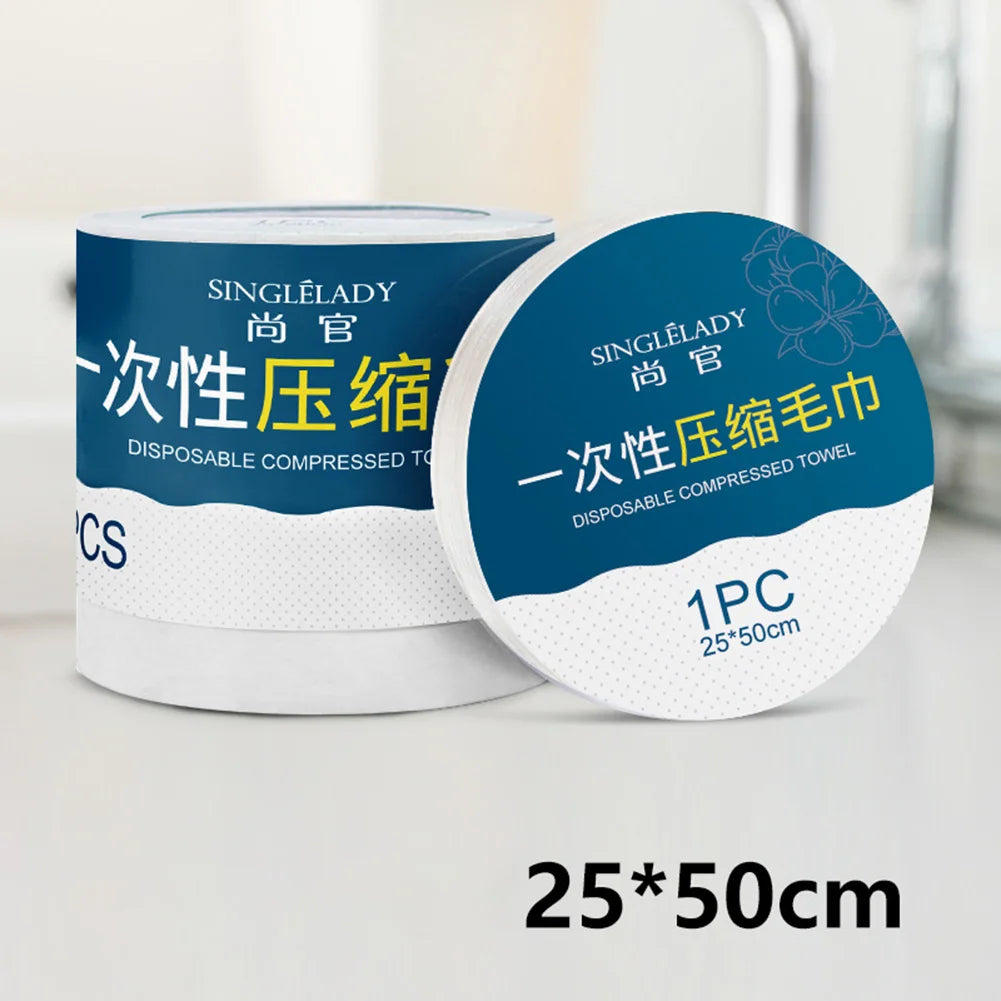 1pc Disposable Compressed Towel Magical Bath Travel Reusable Cotton Towel Washing Hotel Home Textile Cotton Towel