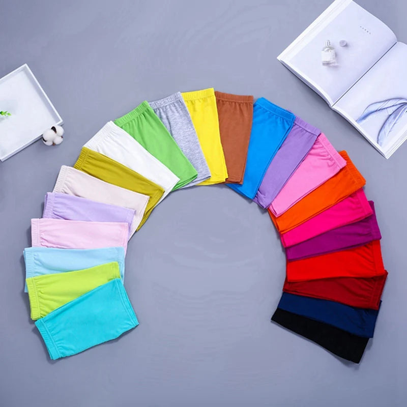 6Pcs/Set Candy Color Cotton Girls Short Safety Pants Kids Underwear Leggings Children Summer Cute Shorts Underpants for 2-10Y
