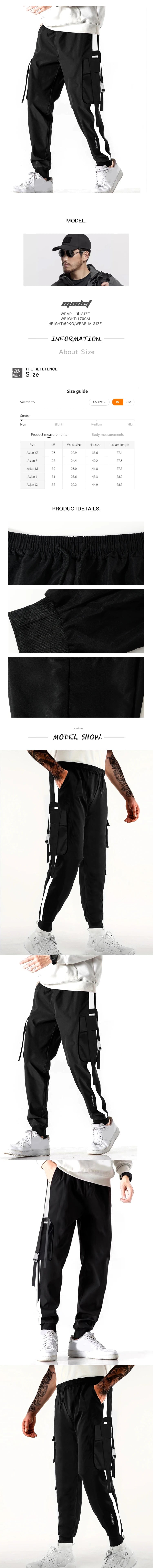Cargo leggings men loose casual ins trendy cargo pants men trend nine minutes casual pants men