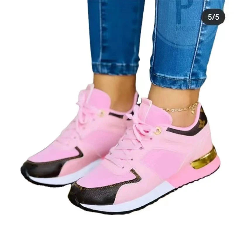 2022 New Women's Walking Shoes Fashion Athletic Breathable Mesh Comfort Running Shoes Lightweight No-slip Casual Sports Shoes