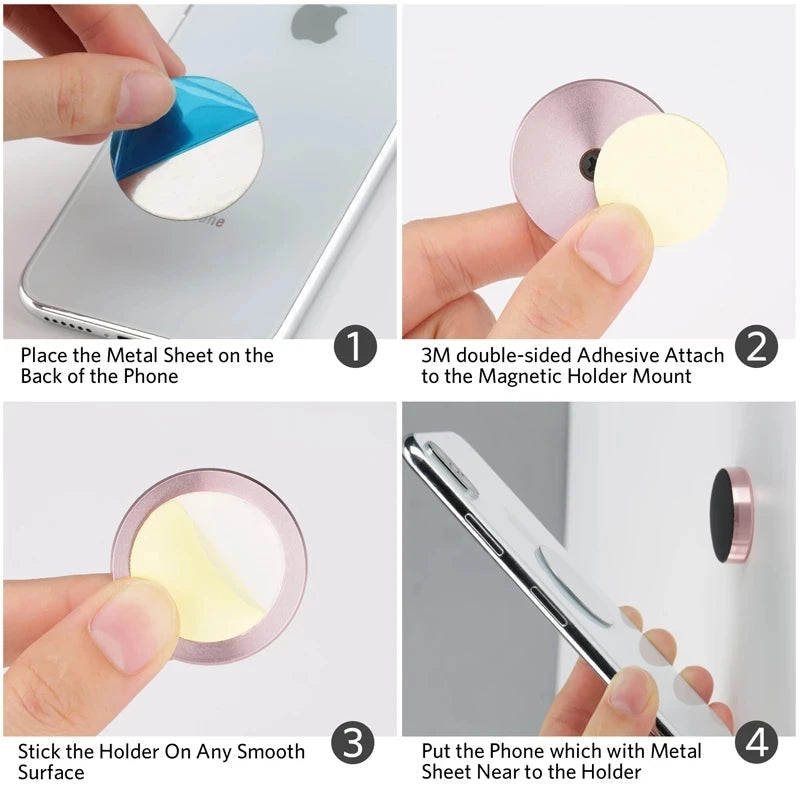 Magnetic Car Phone Holder Stand In Car for IPhone 15 14 13 11 XR Pro Huawei Magnet Mount Cell Mobile Wall Nightstand Support GPS