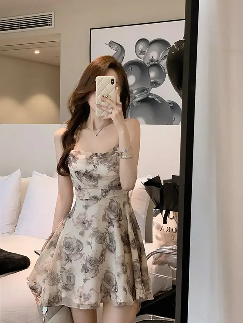 Slip Woman Dress Mini Sundress Off Shoulder Clothes Dresses for Women 2024 Beach Short Promotion Cheap Casual Retro New in X Y2k