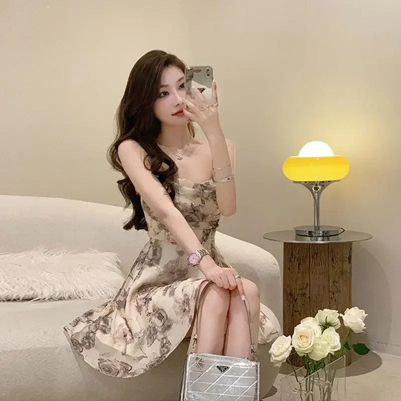 Slip Woman Dress Mini Sundress Off Shoulder Clothes Dresses for Women 2024 Beach Short Promotion Cheap Casual Retro New in X Y2k