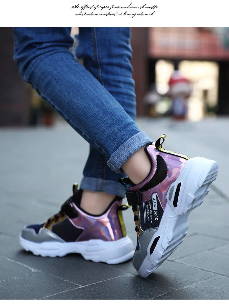 Cute Girls Sneaker Platform Children Shoes Fashion Luxury Autumn Kids Casual Sneaker Sports Tennis Girl Shoes 4 To 13 Years