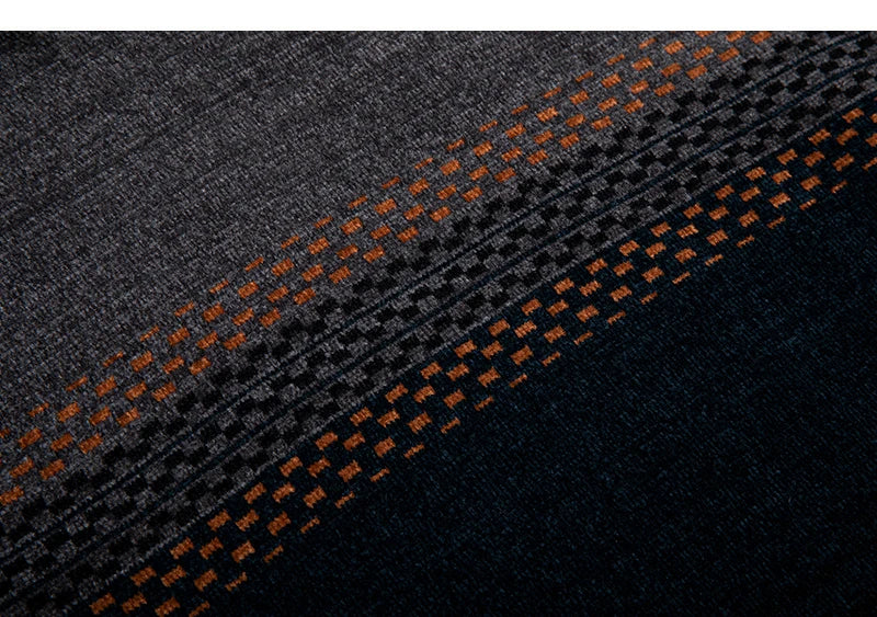 Autumn and winter new style men's casual knitted turtleneck sweater plus fleece close-fitting high-quality square collar jacket