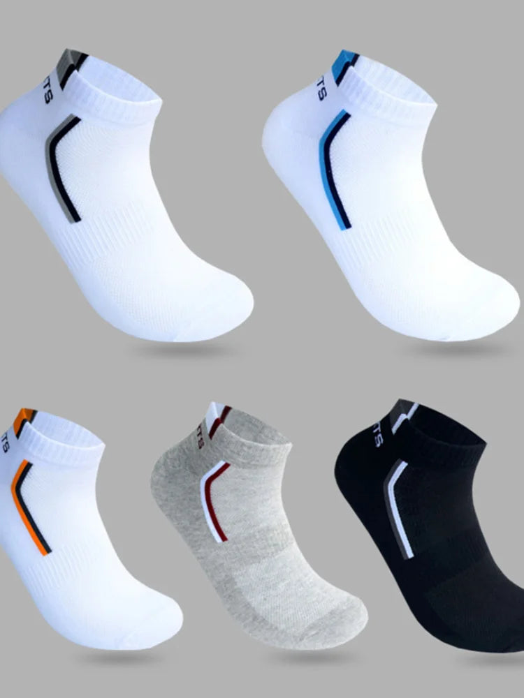 Male Socks Calcetines Hosiery Men's Socks Stretchy Shaping Teenagers Short Sock Suit for All Season Non-slip Durable