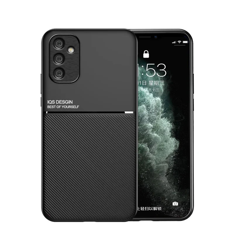 For Samsung Galaxy A70 Case Magnetic Car Holder Phone Cases Samsung A50 A20 A30 A50S A10S Shockproof Soft PU Leather Back Cover