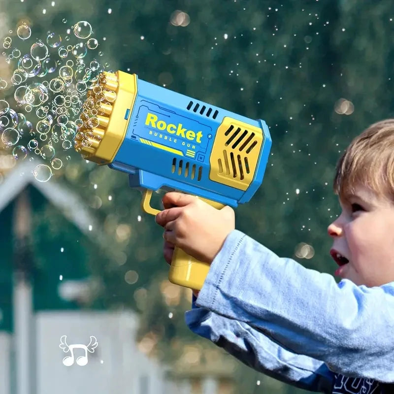 CHILDREN'S Outdoor Toy 40 Hole Bubble Machine Fully Automatic Bubble Blowing Light Outdoor Bubble Machine without Bubble Water