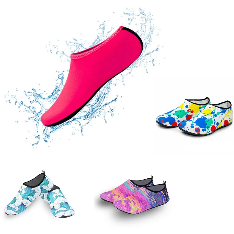 Unisex Water Shoes Swimming Diving Socks Summer Aqua Beach Sandal Flat Shoe Seaside Non-Slip Sneaker Socks Slipper for Men Women
