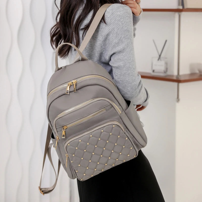 Fashion Bagpack Women High Quality Nylon Backpacks Female Big Travel Back Bag Large School Bags for Teenage Girls Shoulder Bag