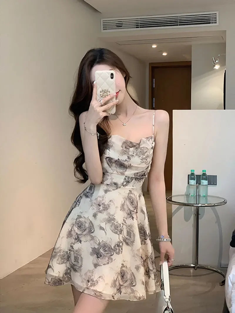 Slip Woman Dress Mini Sundress Off Shoulder Clothes Dresses for Women 2024 Beach Short Promotion Cheap Casual Retro New in X Y2k