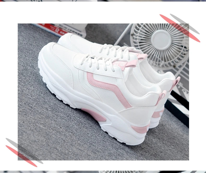 New Fashion Sneakers Women Simple Breathable Walking Mesh Flat Shoes Sneakers Women Gym Vulcanized Shoes White Female Footwear