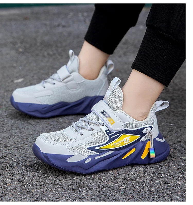 Children Boys Mesh Sports Running Shoes Breathable Non-slip For Girls Casual Running Walking Kid's Sneakers