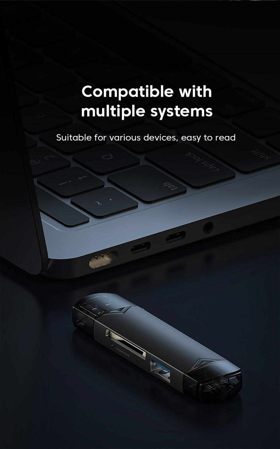 6 in 1 USB 3.0 Card Reader OTG Adapter For iPhone 15 Pro Max Xiaomi 14 Samsung Camera SD TF High-speed Transmission Accessories